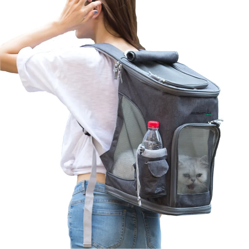 Сверхлегкая уличная сумка для переноски домашних животных большой размер космическая сумка ультра-дышащий складной рюкзак для путешествий сумка для переноски домашних животных