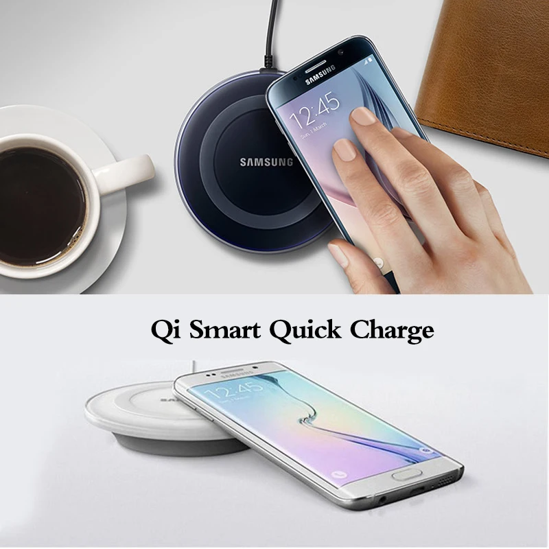 Original Samsung Wireless Charger Adapter qi Charge Pad For Galaxy S7 S6 EDGE S8 S9 S10 Plus Note 4 5 For Iphone 8 X XS XR mi 9 21
