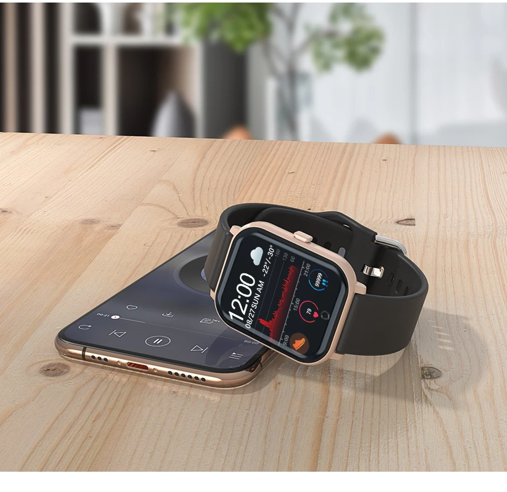 Новые женские водонепроницаемые Смарт-часы T55, Bluetooth, умные часы для Apple IPhone, Xiaomi, монитор сердечного ритма, фитнес-трекер, смарт-браслет