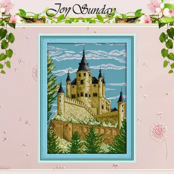 

Castle (5) Patterns Counted Cross Stitch 11CT 14CT Cross Stitch Set Wholesale Chinese Cross-stitch Kits Embroidery Needlework