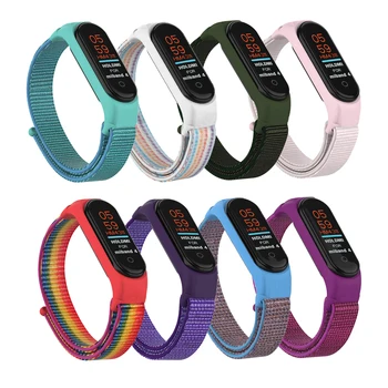 

Nylon Strap for Xiaomi Mi band 4 3 replaceable Bracelet Mi band4 band3 Sports Wristband Breathable Bracelet for Xiomi Miband 4 3