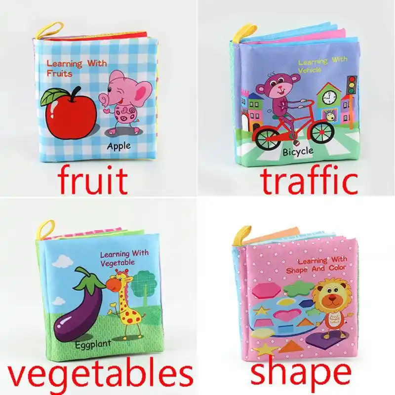 Infant Baby Kids Early Learning Educational Animals Read Soft Toys Cloth Books