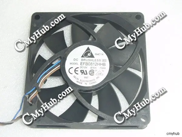 Для DELTA EFB0812HHB 7Q44 DC12V 0.40A 8015 8 см 80 мм 80x80x15 мм 5Pin 4 провода Вентилятор охлаждения