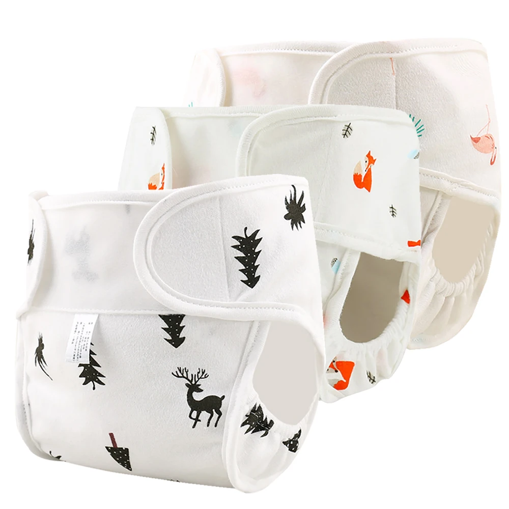 Washable Waterproof Baby Cloth Diapers Pure Cotton Soft Diaper for Newborn Leakproof Cover Inserts | Мать и ребенок