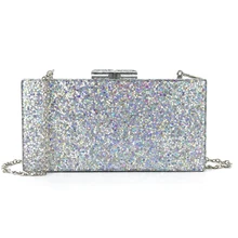 OC4090 новые продукты акриловые сумки для женщин серебряные блестящие акриловые клатчи вечерние сумки