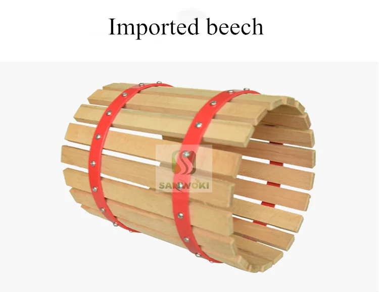 6L Manual grape presser machine winery wine juicer machine apple juice maker machine wooden basket pear squeezer machine 4