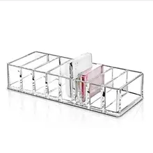 Список акриловый Блеск для губ хоудер Слоты губная помада коробка дисплей стенд различные Opbergdoos косметический макияж Органайзер держатель