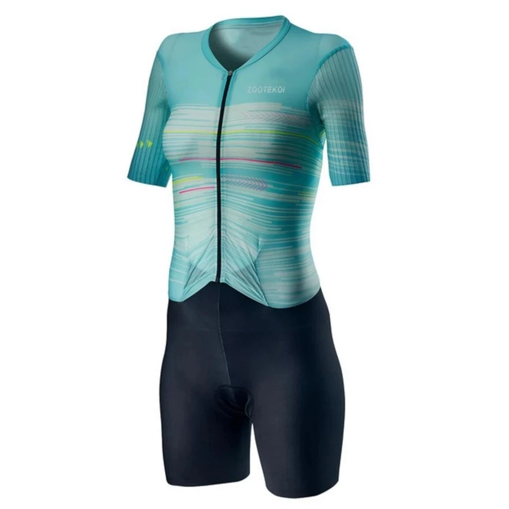 

Suits Women 2020 Cycling Set ZOOTEKOI Triathlo Skinsuit Trisuit Short Sleeve Speedsuit MTB Maillot Ciclismo Clothing Jersey Sets
