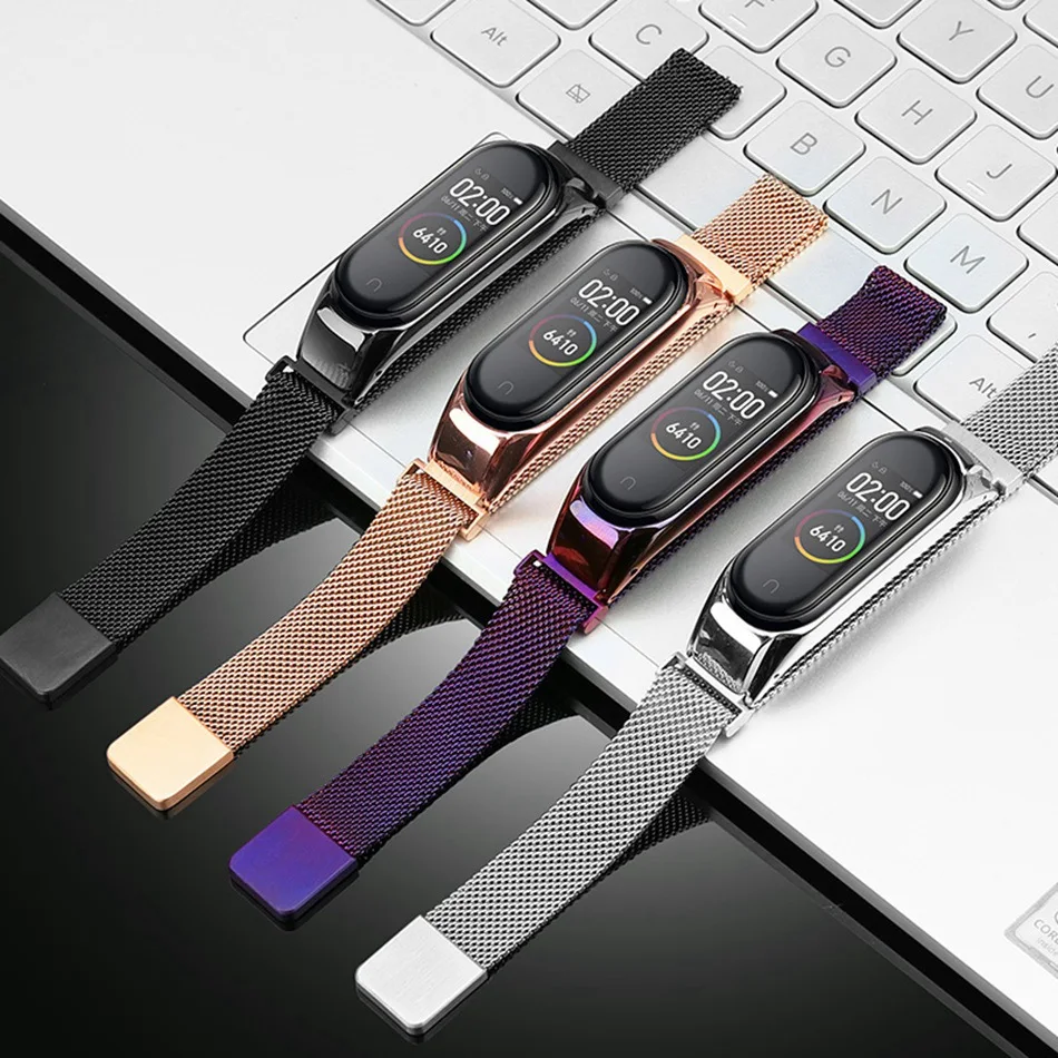 Протектор/браслет mi band 3 4 ремешок для Xiaomi mi band 4 3 ремешок/браслет для mi Band 4 3 ремешок металлические ремни из нержавеющей стали