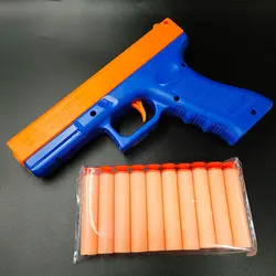 Juego de balas de dardos de espuma EVA para pistola de juguete, funda de juguete G17, accesorios de pistola de acción de perno suave, regalos de pistola de aire, 2 unids/set
