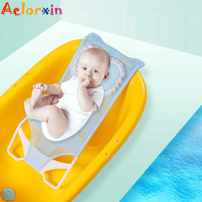 Estante de red para ducha de bebé de 0 a 3 años, cama antideslizante con red  de baño, soporte Universal para bañera, juego de bañera para bebé -  AliExpress