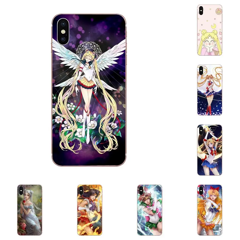 Lovely Sailor Moon For Samsung Galaxy Note 5 8 9 S3 S4 S5 S6 S7 S8 S9 S10 5G mini Edge Plus Lite Luxury Quality Phone Case | Мобильные