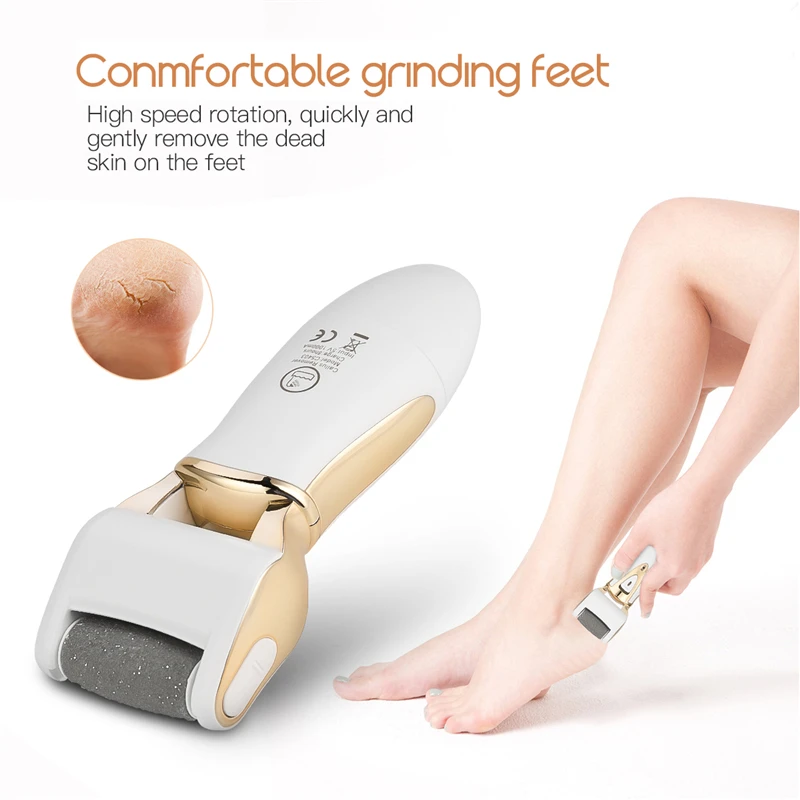 

CkeyiN Waterproof Electric Pedicure Tools Foot Care Callus Remover Dead Skin Remover Foot File Heel Cleaner USB Rechargeble