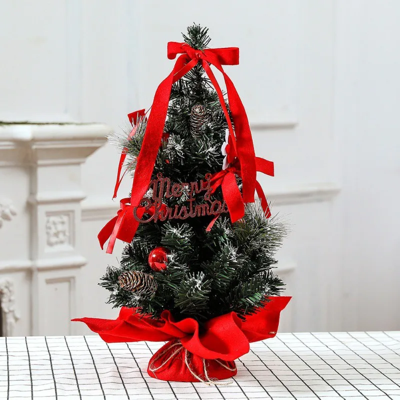 Искусственная Рождественская елка Новогоднее праздничное украшение уникальная мини-елка для украшения дома детский подарок Нежный