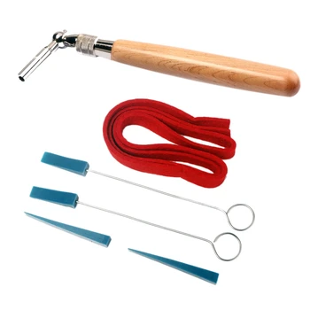 

ELOS-Portable Lever Jujube Piano Tuning Tuner Mute Kit Tools and Case Piano Tuning Lever Tools Kit Piano Part