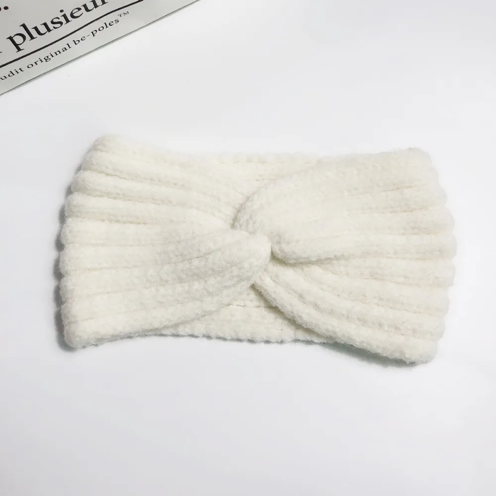 Winter Warm Headband for Women Woolen Knitting Headbands Wool Knitted Elastic Headband Headwear Girls Hair Band Hair Accessories head wrap for women