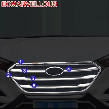 

Auto Body Grille Automobile Modified Chromium Car Styling Decoration Sticker Strip Accessories 15 16 17 18 FOR Hyundai Tucson