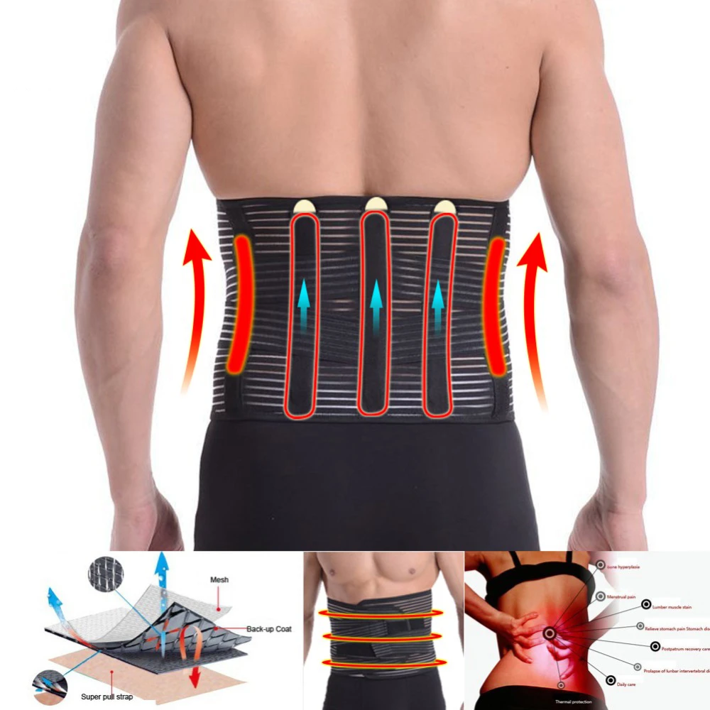Saltar morfina pavo Cinturón de soporte Lumbar para el dolor de espalda baja, faja para alivio  del dolor de nervio ciático, levantamiento de pesas, estabilizador de  columna vertebral baja para escoliosis|Abrazaderas y soportes| - AliExpress
