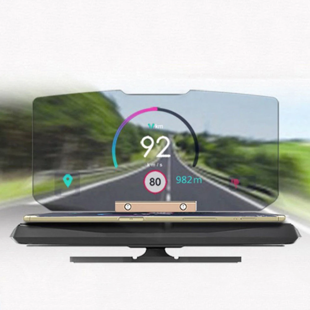 Абсолютно активный автомобильный дисплей HUD с креплением на смартфон навигационная система