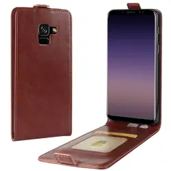 Для samsung Galaxy A8 2018 чехол вертикальный из искусственной кожи флип чехол для телефона для samsung A8 2018 A530 A530F полное покрытие для телефона с