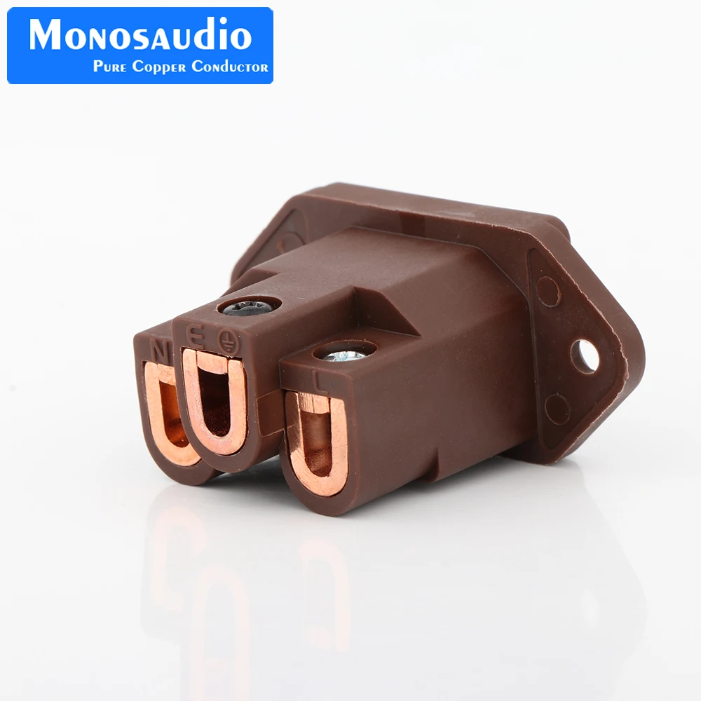 Monos audio ic71 reines kupfer vergoldet nicht lötbar hi-end iec buchse buchsen einlass ac iec einlass buchse audio power iec buchse – Detail 13
