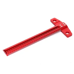 Drillpro – règle de type T pour le travail du bois, 300/400/500/600mm, jauge de marquage en alliage d'aluminium, avec trous croisés de 1mm 