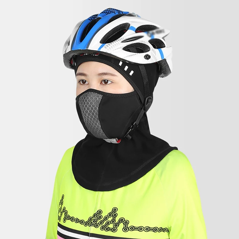 Зимняя Термальная Балаклава, маска для лица, теплая, для велоспорта, капюшон, подкладка, для спорта, лыж, велосипеда, шарфы для сноуборда, шапка
