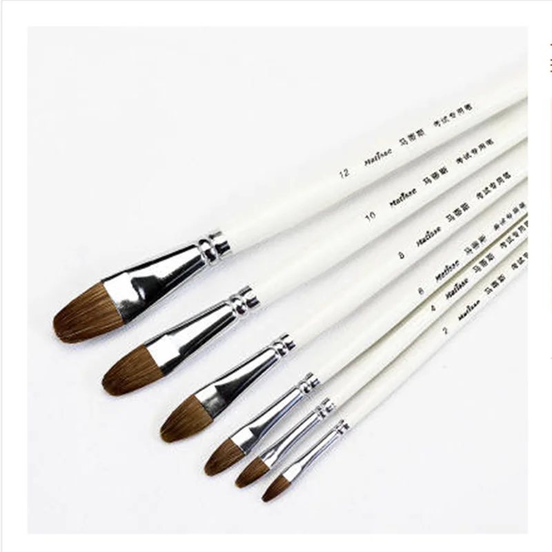 Water chalk wolf brush set round head 6 sticks beginners exam students with art water chalk