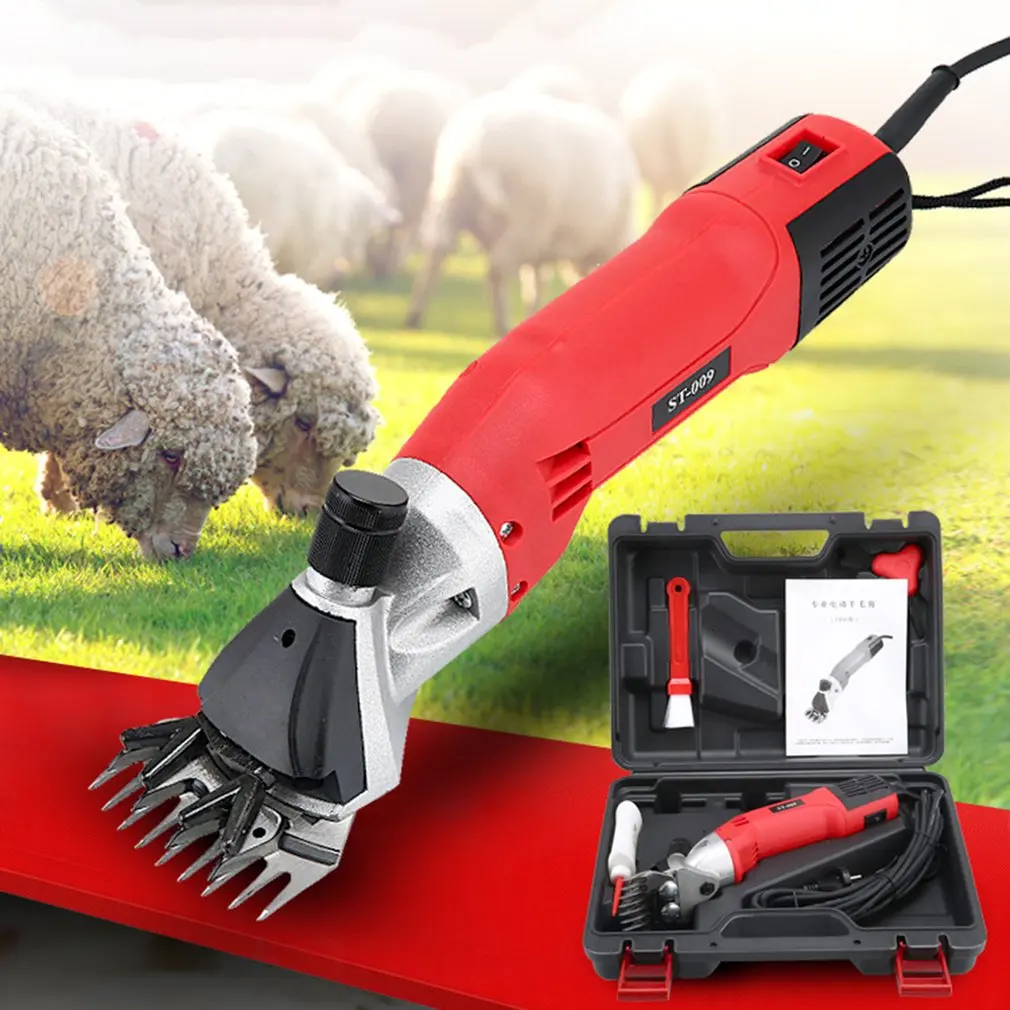 500W Electric Animal Clippers Shears Sheep Alpaca Llama Goat Shears Animal Hair Cutter Wool Scissor Shearing Grooming Tools