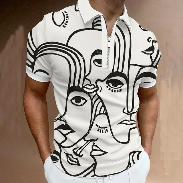 High Quality Brand Men's Polo Shirt Lapel Zipper Design Luxury Boss Casual Shirt Male Short Sleeve Top Polo Homme Eden Parck PLS-6