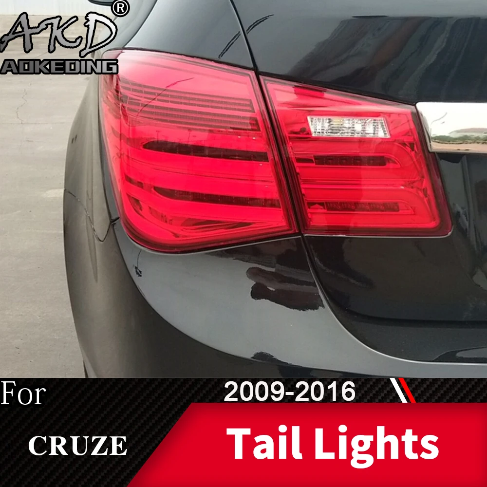 Tail Lamp For Chevrolet Cruze 2009-2016 Cruze Sedan LED Tail Lights Fog Lights Day Running Lights DRL Tuning Cars Accessories