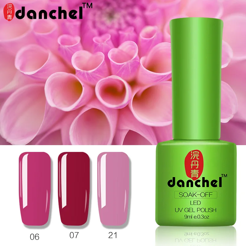 Danchel 43-79 Цвет 9 мл гель покрытые лаком ногти искусство гель uv Vernis светодиодная база для ногтей! полупостоянная светодиодный Soak Off Гель-лак для ногтей