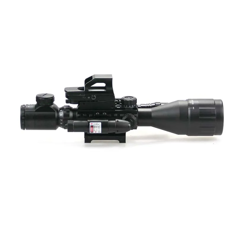 

Hunting Riflescopes C4-12X50AOEG Reticle Green and Red Dot riflescope 4 in 1 combo hunting scope Night for rifle