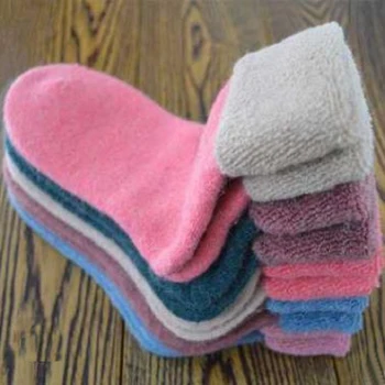 

20pcs = 10pairs 34.35, 36, 37.38, 39 EU Size Women thick splice wool socks Novelty Warm socks Fun Happy Girl Socks Gift