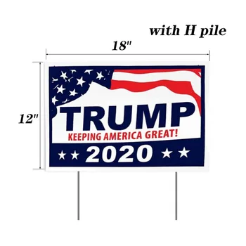 価格 Biden 2020 ヤードで署名hパイル高輝度太字フォント収納パドックサイン芝生サインLXY9