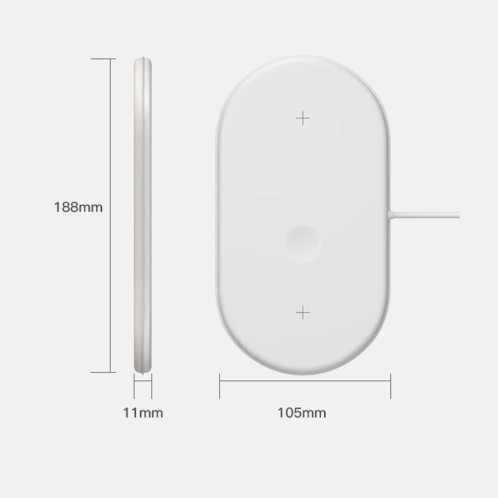 Беспроводное зарядное устройство 7 5 Вт QI для Apple Watch 2 3 4 Airpower mat Airpods Pro iPhone 8 X XS XR 11 Max