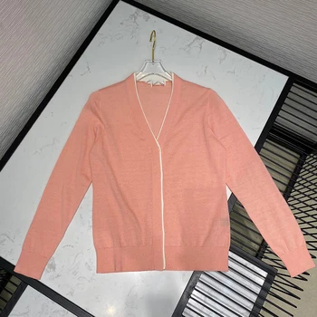 

Women's Cardigan Sweaters Female Short Sweater V Neck Single Breasted Sweater Woman Knitted Cardigan