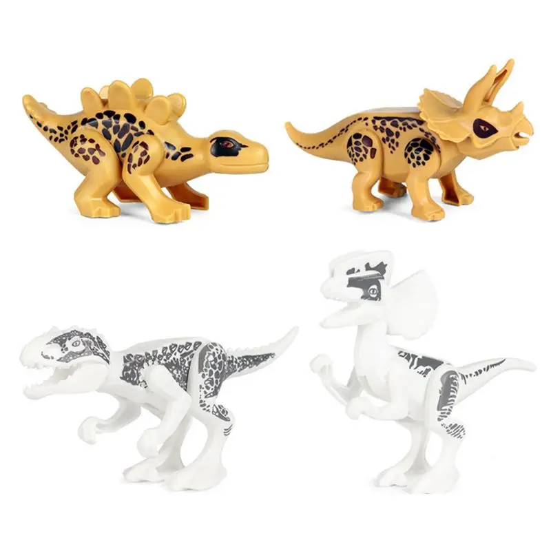 

4pcs/set Simulation Assembled Dinosaur Building Blocks Early Education Puzzle Children Construction Toys Kids Gift