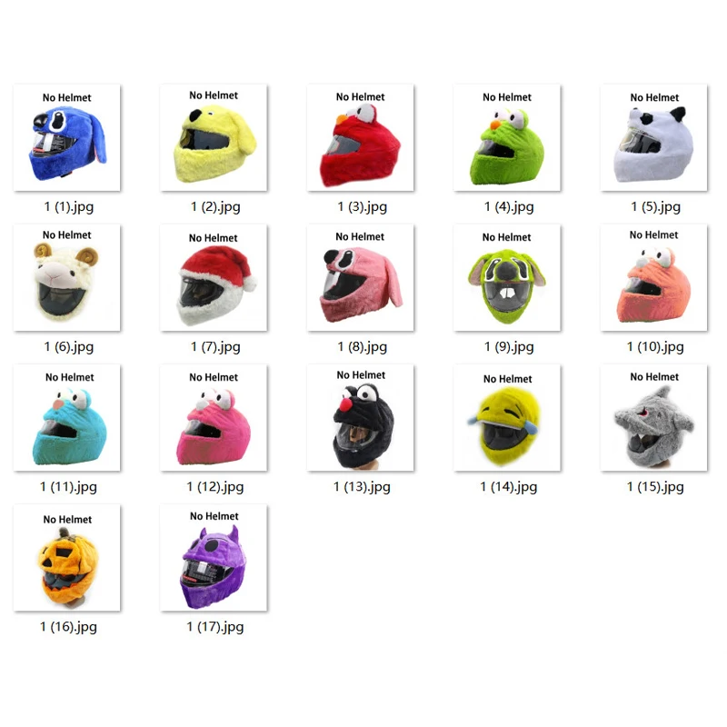 Cartoons Helmet Cover Motorcycle Accessories Cafe Racer Casco Moto Navidad Cascos Para Moto Capacete De Motocicleta Kask Helm