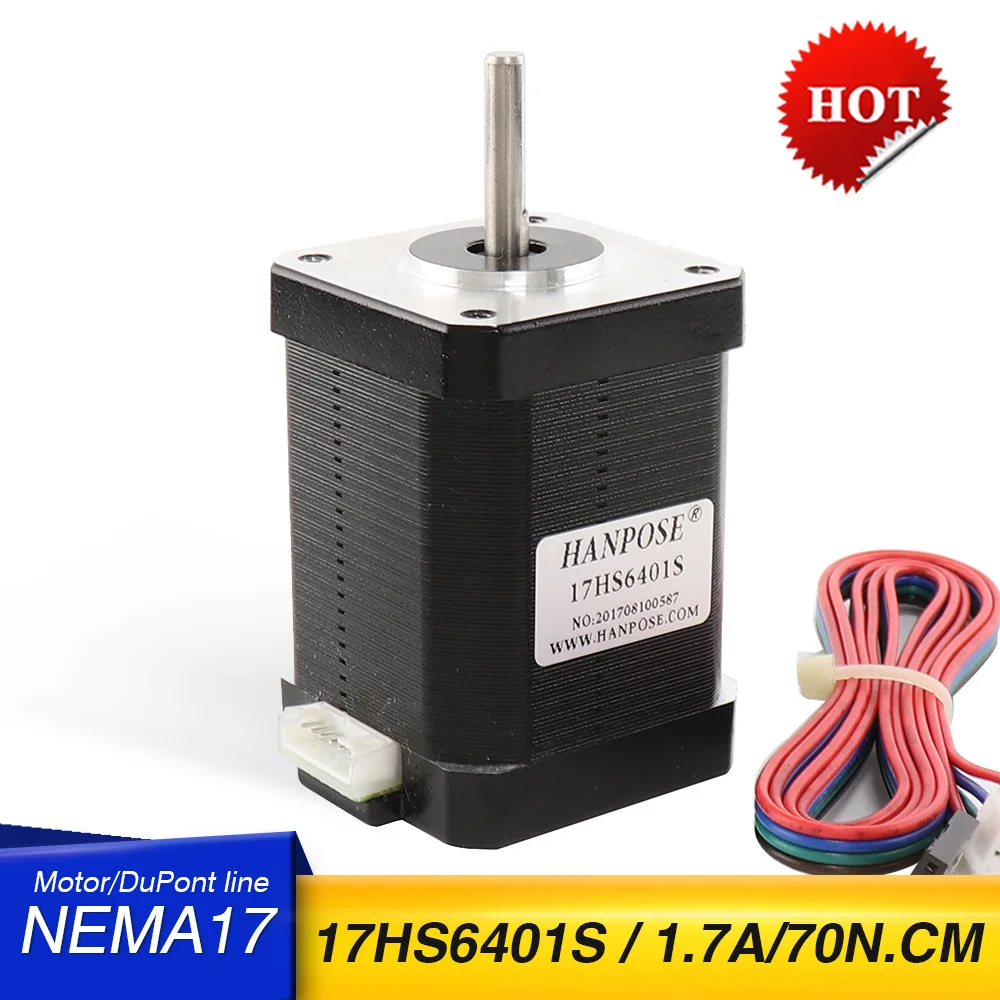 Бесплатная доставка двигатель 17HS6401S-D Nema 17 1 7 А шаговый 42 мотор для 3D-принтера