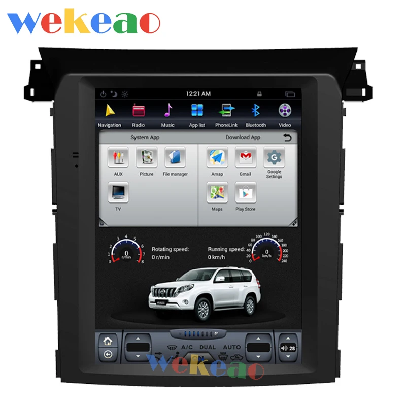 Wekeao вертикальный экран Tesla style 10,4 ''1 Din Android 8,1 Автомобильная Радио gps навигация для Subaru Forester автомобильный dvd-плеер 4G