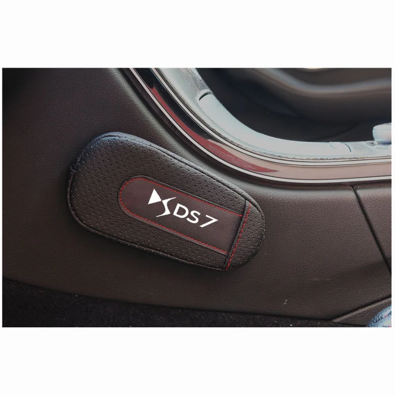 Стильная и удобная подушка для ног наколенники подлокотник аксессуары для салона автомобиля для Citroen DS7 - Название цвета: blackwhite