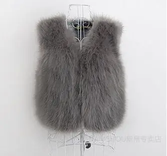 Меховой жилет короткий с v-образным вырезом Одноцветный жилет 6XL aYYival женский жилет из искусственного меха короткая верхняя одежда на пуговицах G107