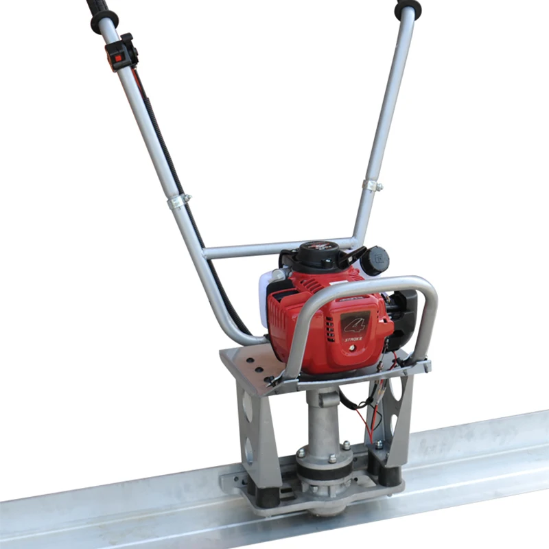 Handheld Concrete Vibrating Ruler HZQ1 Gasoline Electric Floor Vibrating Ruler Leveling Lifting Machine Cement Floor Trowel Tool