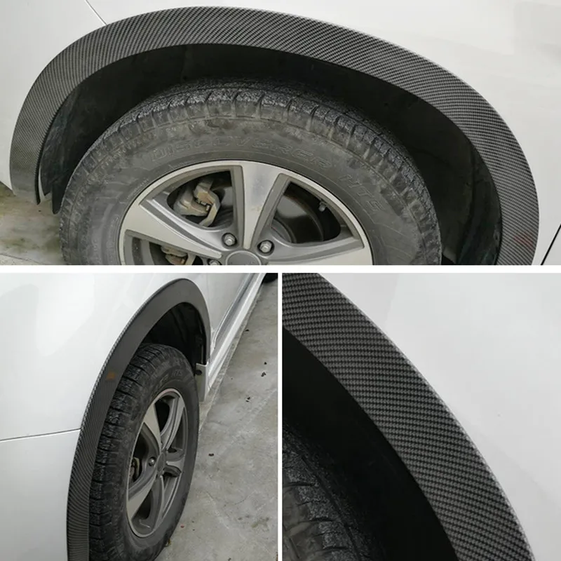 Pneus de Carro Lábio guarnição do Arco Eyebr Macio Roda Roda Sobrancelha Arco Faixa Decorativa Car Fender Alargamento Extensão Roda Sobrancelha Protetor 9 Pneu de carro eyebr macio lábio roda-arco