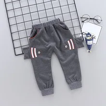 Г., стиль, весенне-осенние повседневные штаны в Корейском стиле с рисунком для маленьких мальчиков от 1 до 4 лет