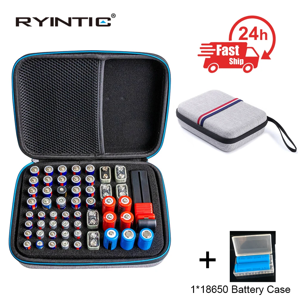Il Più Nuovo Portatile Hard 18650/Aa/Aaa/9V Portabatterie Storage Box Case Organizer Container Aa Rangement Pile Con Tester Della Batteria