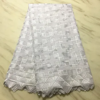 

high quality swiss voile lace for men&women rhinestone fabric white nigerian lace fabrics african fabric lace 5yard