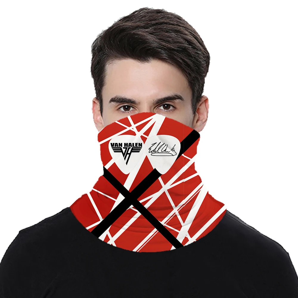 

Man Multifunction Neck Warmer Van Halen Band Fashion Scarf Windproof Child/Adult Cycling Outdoor Running Face Head Wrap
