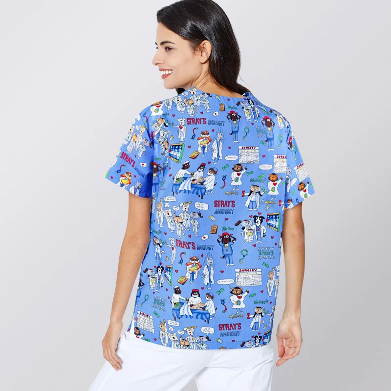 Summer Unisex Scrubs Nursing Workwear Women Scrubs Laboratory Uniform Scrub Uniform High Temperature Sterilizable Clothing